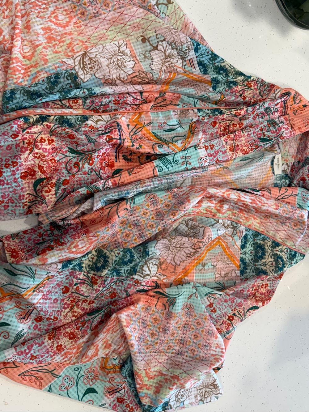 World Market Short Sleeve Kimono